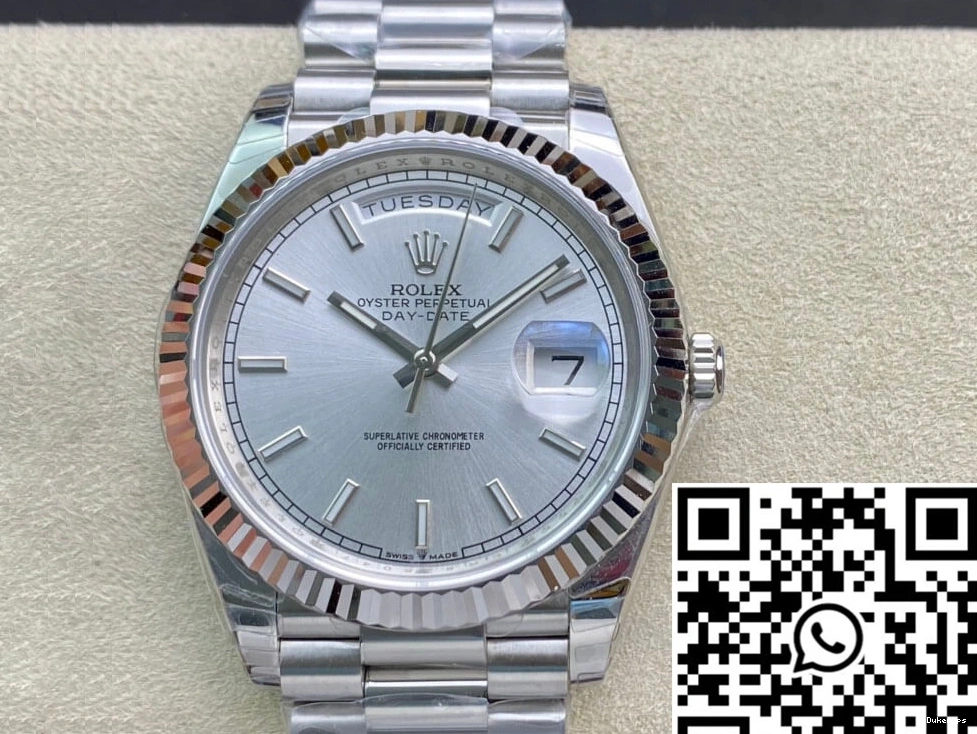 Day Factory Date Stainless Steel Rolex 40MM EW 0329